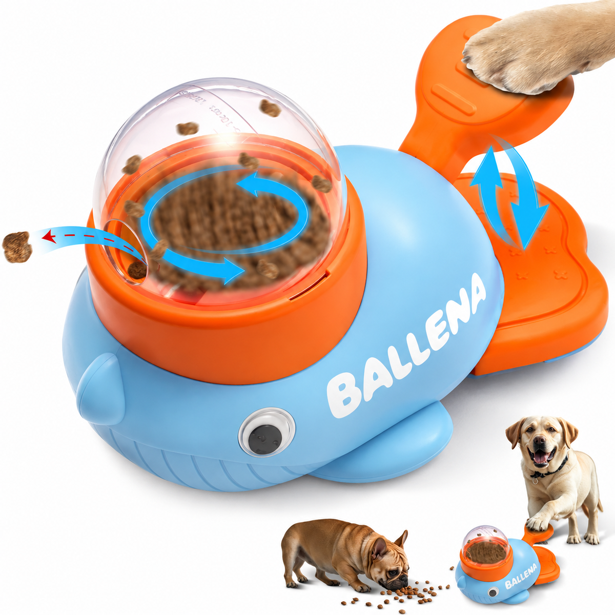 QuackSnack™ – Dispensador Interactivo de Snacks para Perros y Gatos