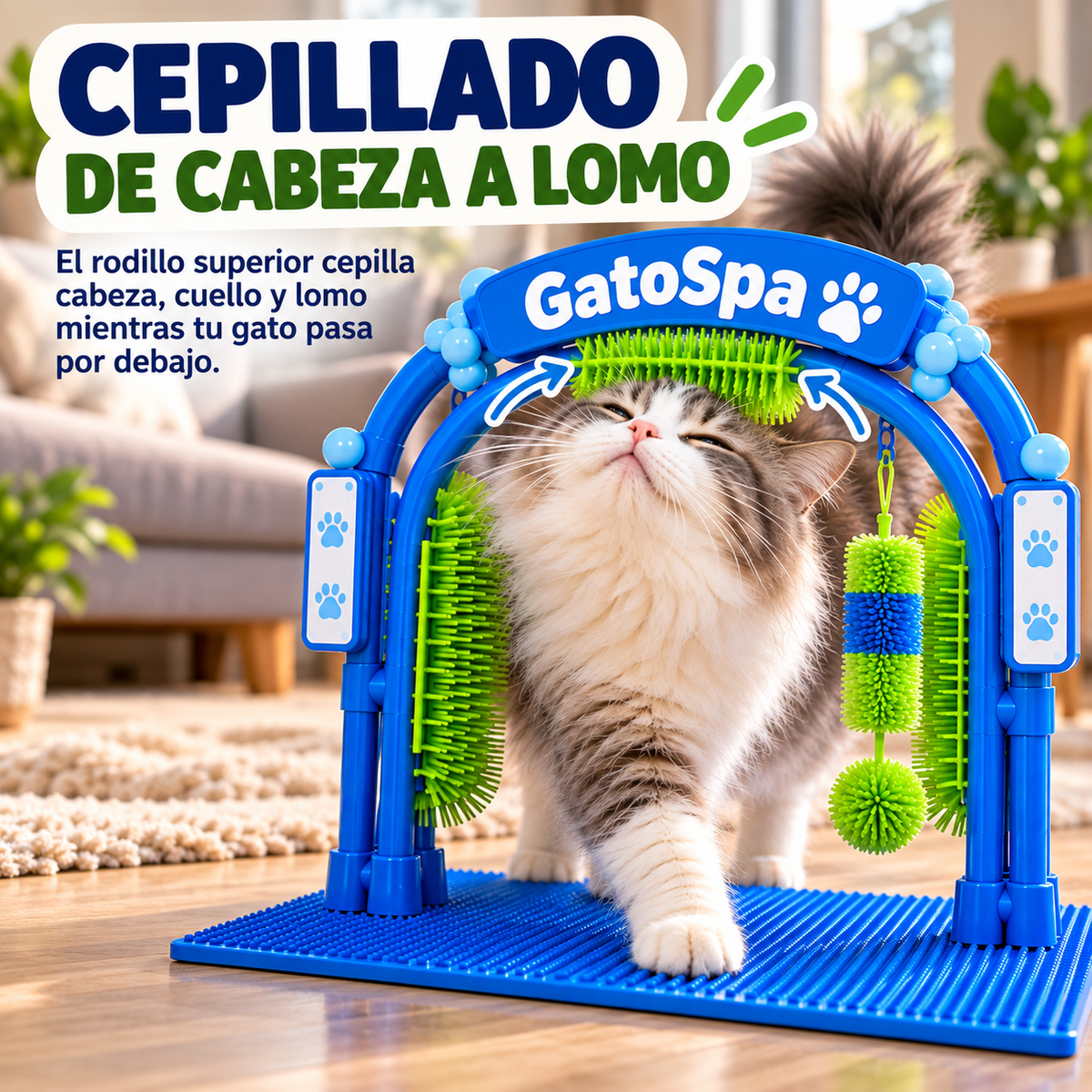 GatoSpa™ – Estación de Autocuidado y Masaje para Gatos - Pocas unidades en oferta