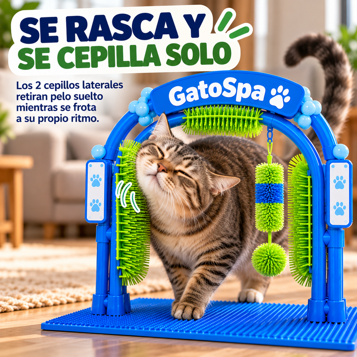 GatoSpa™ – Estación de Autocuidado y Masaje para Gatos - Pocas unidades en oferta