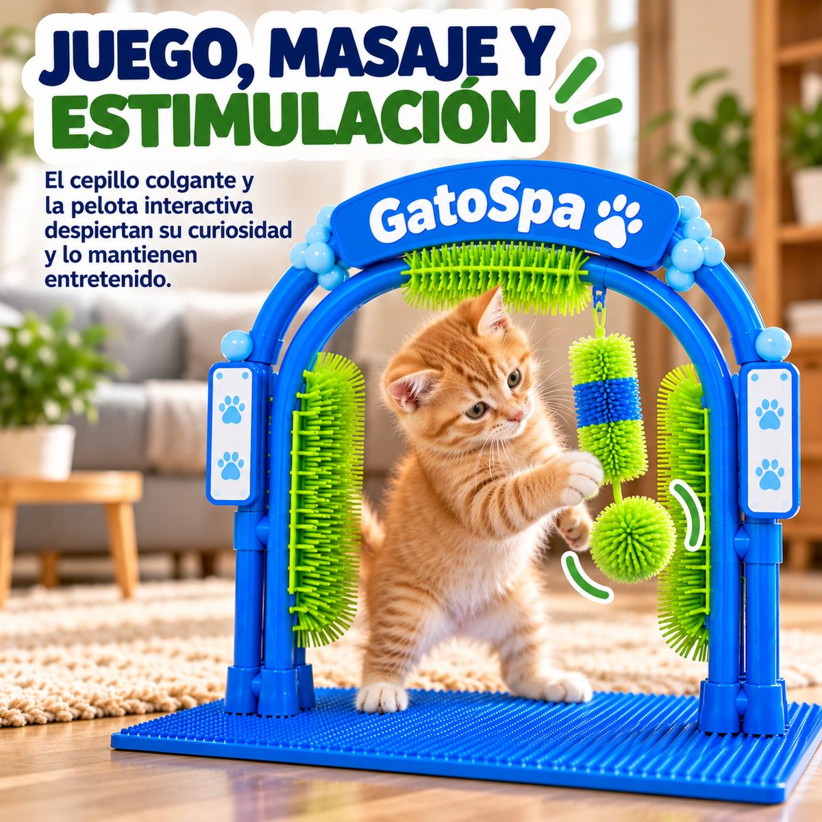 GatoSpa™ – Estación de Autocuidado y Masaje para Gatos - Pocas unidades en oferta