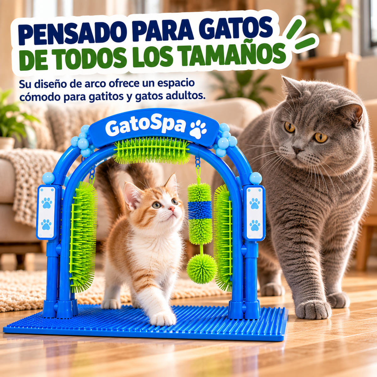 GatoSpa™ – Estación de Autocuidado y Masaje para Gatos - Pocas unidades en oferta